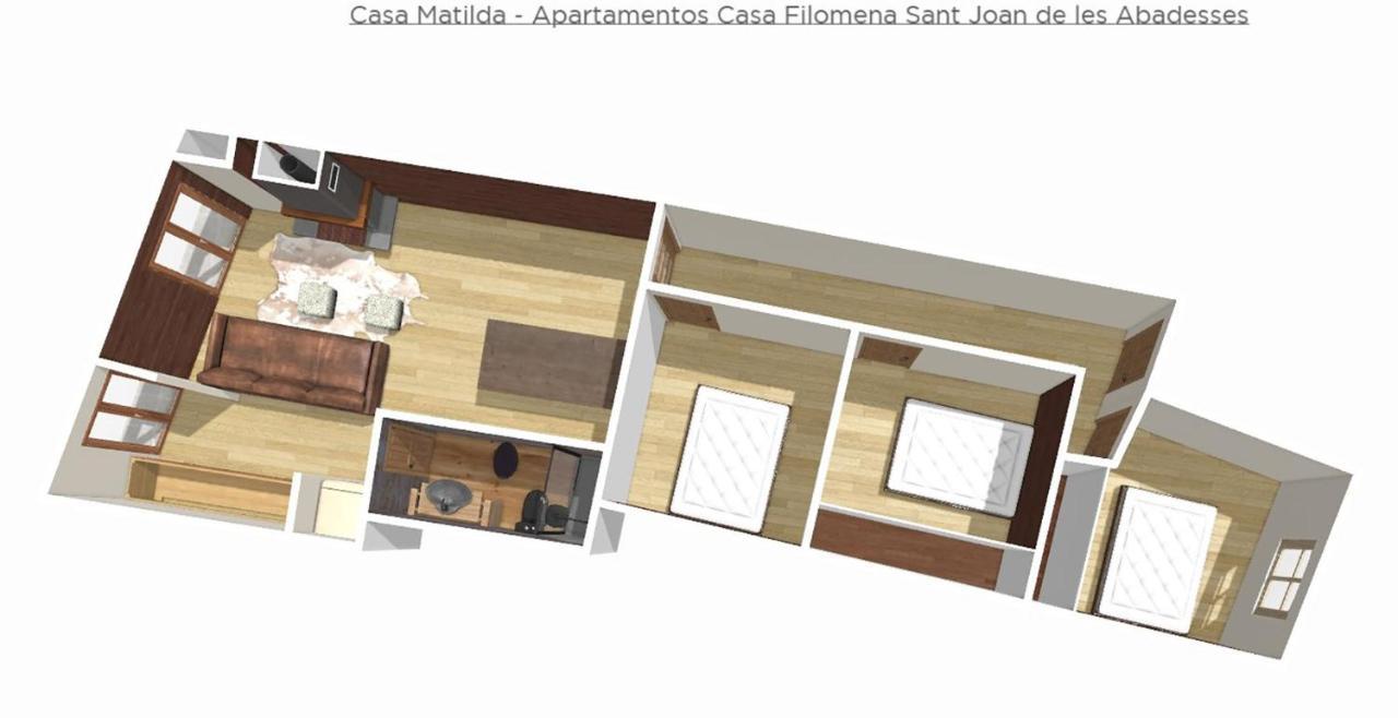 סנט ג'ון דה לס אבדסס Casa Matilda - Apartamento Con Chimenea, Vistas, Rustico-Elegante En El Centro מראה חיצוני תמונה